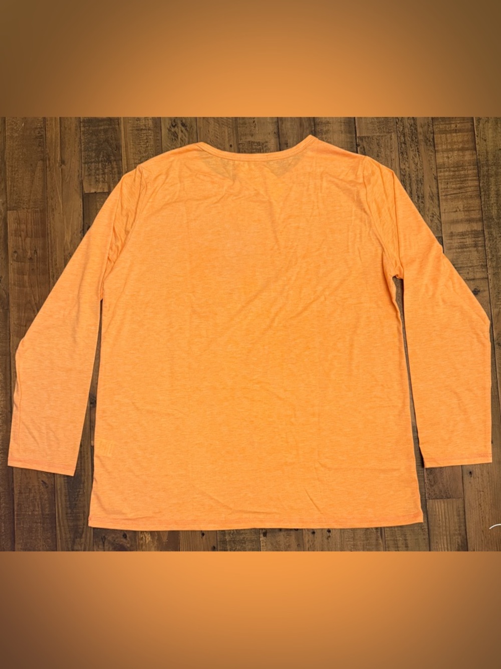 Automet Orange Long-Sleeve Crewneck Shirt NWT - Picture 2 of 9
